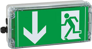 Cooper Crouse-Hinds - Ceag ATEX Explosieveilig noodverl./sign.arm. Ceag Ex Noodv Exit-Led Vlu/Rd