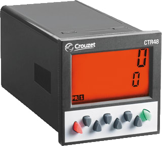 Crouzet - CTR48E Impulsteller paneelbouw teller lcd 48x48 1v 230ac