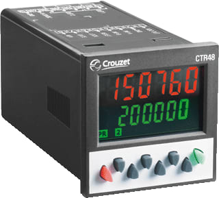 Crouzet - CTR48E Impulsteller paneelbouw teller led 48x48 2v 30dc