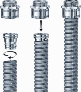 Flexa steinheimer - LI Hulpst v metalen kabelbeschermslang Wartel Li-P Pg21 Xd
