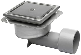 Blücher - Compact Vloerput met 1 aansluiting Aq Rvs Blucher Vloerpt 197X197