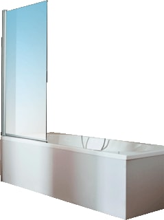 Hüppe - 501 Design Pure Badwand 501D Badw 1D Zi/Hg
