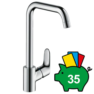 Hansgrohe - Focus M41 Keukenmengkraan Focus 1Gr Chr