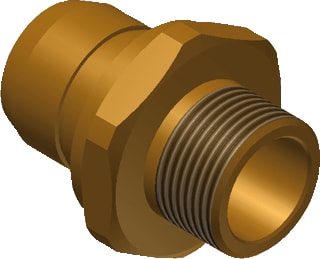 Geberit - Pushfit Fitting met 2 aansluitingen aansl/b 1bux28