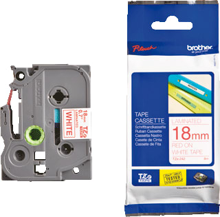 Brother - Labeltape Tape Tze-242 18Mm W/R