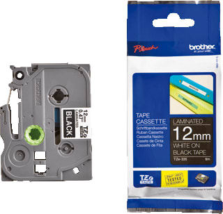 Brother - Labeltape Tape Tze-335 12Mm Z/W