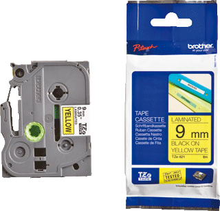 Brother - Labeltape Tape Tze-621 9Mm G/Z
