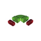 Ubbink - Air Excellent Bocht ovaal luchtkanaal Ae35Sc Bocht 90Gr Hor Set