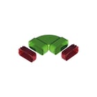 Ubbink - Air Excellent Bocht ovaal luchtkanaal Ae55Sc Bocht 90Gr Hor Set