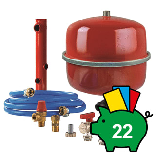 VSH - I2675 Aansluitset warmteopwekker Vsh Inst Kas 10