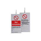Masterlock - Veiligheidspictogram Tag Niet Inschak