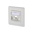 Metz Connect - PCE4D Datacontactdoos twisted pair Outlet 1V Wit Up