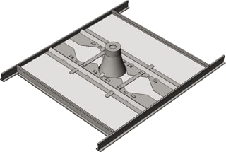 SCS - Spotplaat Moduul Mech. toebeh. verlichtingsarmatuur 600 Ds5