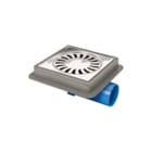 Van den Berg - Vloerput met 1 aansluiting Abs Put 146X146 Rvs M/Rsa