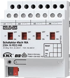 Jung - EIB-KNX Schakelactor bussysteem Schakactor 4V Hm Din Knx