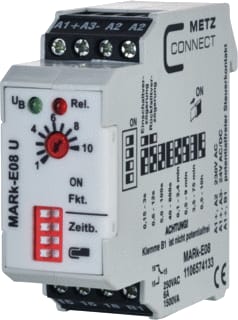 Metz Connect - CBAAA Tijdrelais Mark-E08U 230V~ 24V~/=
