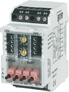 Metz Connect - BACnet I/O-module bussysteem bmt-to4 bacnet ms/tp