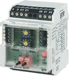 Metz Connect - BACnet I/O-module bussysteem Bmt-Dio4/2 Ms/Tp