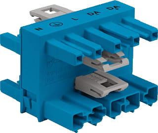 Wago - Winsta Midi 770 Comp. verd. insteekb. gebouwinstal. Verdeler 1M-3F 5P Bl