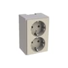 Attema - K25/P25 Wandcontactdoos (WCD schakelmat.) Wcd 2V Zc25 Crm