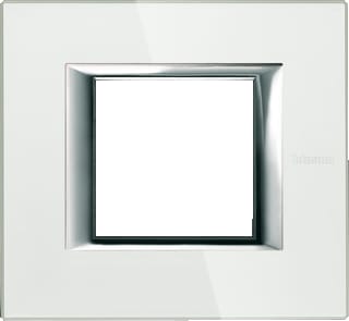 Bticino - Axolute Afdekraam schakelmateriaal Afdkrm Axo Wt Gls 2Mod