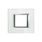 Bticino - Axolute Afdekraam schakelmateriaal Afdkrm Axo Wt Gls 2Mod