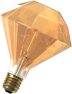 Calex - LED-lamp bail fil diamond e27 4w gold