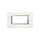 Bticino - Axolute Afdekraam schakelmateriaal Afdkrm Axo Wt Gls 4 Mod