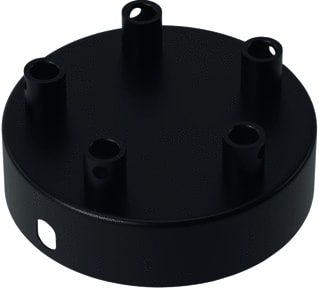 Calex - Mech. toebeh. verlichtingsarmatuur bail plafondkap satzwart 5gat