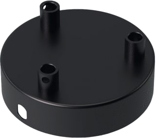 Calex - Mech. toebeh. verlichtingsarmatuur Bail Plafondkap Sp Zwart 3Gat