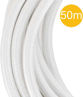 Bailey - Deco Aansluitleiding Textl Kbl 2C Wit 50M