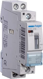 Hager - Installatiehulpschakelaar modulair Magnsch. 16A Hdb.2M 24Vac