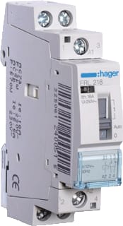 Hager - Installatiehulpschakelaar modulair Magnsch.16A H 1M1V 12Vac