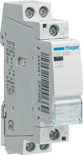 Hager - Installatiehulpschakelaar modulair Magnsch. 25A 2Maak 230V