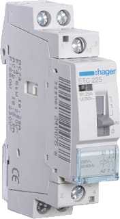 Hager - Installatiehulpschakelaar modulair Magnsch.25A Hdb+Res 2M230V