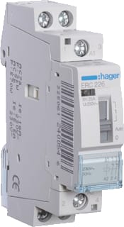 Hager - Installatiehulpschakelaar modulair Magnsch.25A Handb. 2V.230V
