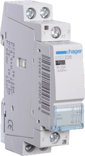 Hager - Installatiehulpschakelaar modulair Magnsch. 25A 2V. 24Vac