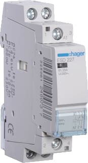 Hager - Installatiehulpschakelaar modulair Magnsch. 25A 1M. 1V. 24Vac