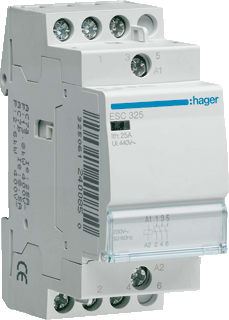 Hager - Installatiehulpschakelaar modulair Magnsch. 25A 3Maak 230V