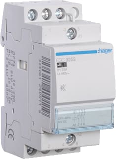 Hager - Installatiehulpschakelaar modulair Magnsch. 25A 3M. S. 230V