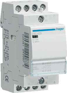 Hager - Installatiehulpschakelaar modulair Magnsch. 25A 4Maak 230V