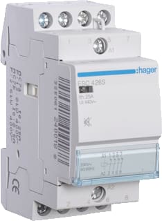 Hager - Installatiehulpschakelaar modulair Magnsch. 25A 4V. S. 230V