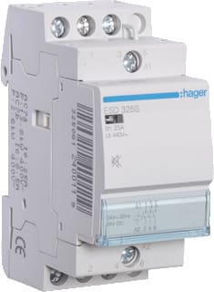 Hager - Installatiehulpschakelaar modulair Magnsch 25A 3M. S. 24Vac