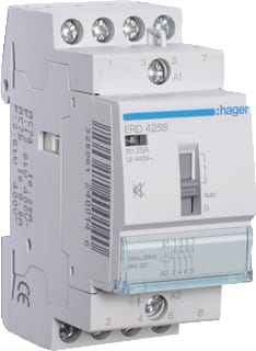 Hager - Installatiehulpschakelaar modulair magnsch 25a h. 4m.s. 24vac