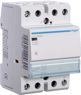 Hager - Installatiehulpschakelaar modulair Magnsch. 40A 2M. S. 230V