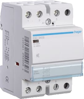 Hager - Installatiehulpschakelaar modulair Magnsch. 40A 3M. S. 230V