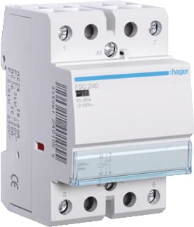 Hager - Installatiehulpschakelaar modulair Magnsch. 40A, 2Maak 230V