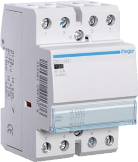 Hager - Installatiehulpschakelaar modulair Magnsch. 40A 4Verbr. 230V
