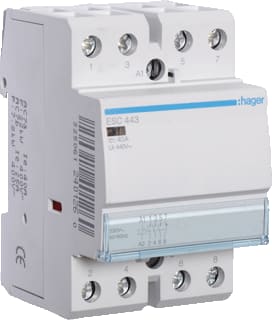 Hager - Installatiehulpschakelaar modulair Magnsch. 40A 3M. 1V. 230V