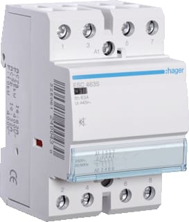 Hager - Installatiehulpschakelaar modulair Magnsch. 63A 4Maak S, 230V